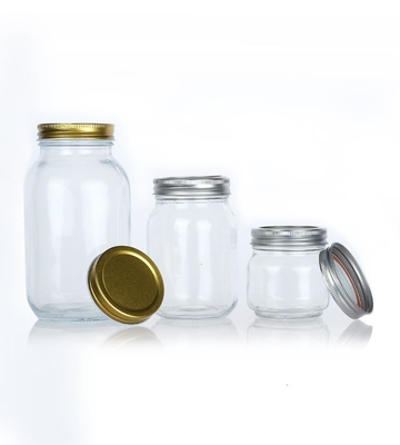 Good Quality Luxury Empty 100ml 150ml 280ml 380ml Straight Round Food Storage Glass Honey Jar With Screw Lids