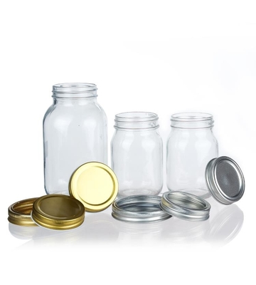 Good Quality Luxury Empty 100ml 150ml 280ml 380ml Straight Round Food Storage Glass Honey Jar With Screw Lids