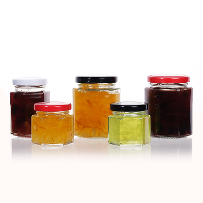 Food Grade 250Ml 500Ml Hexagonal Jar Manufacturer With Tinplate Cap
