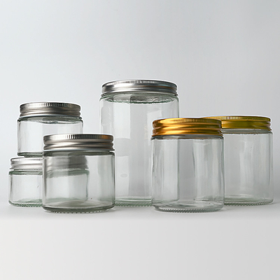 350ml 12oz Wide Mouth Spice Honey Food Storage Glass Mason Jar With Metal Lid