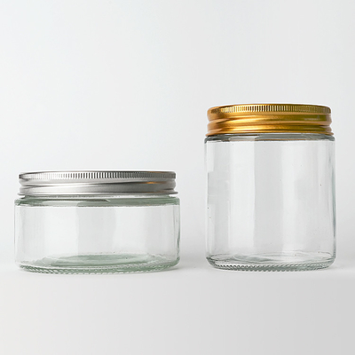 350ml 12oz Wide Mouth Spice Honey Food Storage Glass Mason Jar With Metal Lid