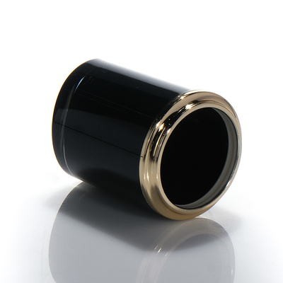 OEM Wholesale Black Empty Cosmetics Glass Face Cream Jar Lotion Pump Bottle Cosmetic Packaging Set