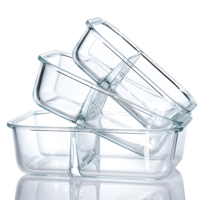 200ml/390ml/640ml/970ml/1300ml Food Box Packaging Food Container Glass Lunch Box