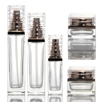 Best-Selling Custom Cosmetic Packaging Bottle Round Clear Pet Cosmetic Lotion Bottle Cream Jar
