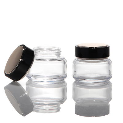 Wholesale Private Label Cosmetic Dropper Bottle Transparent Skincare Set Packaging Lotion Toner Perfume Oil Cream Jar