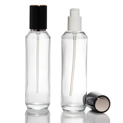 Wholesale Private Label Cosmetic Dropper Bottle Transparent Skincare Set Packaging Lotion Toner Perfume Oil Cream Jar