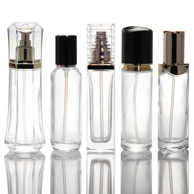 Wholesale Private Label Cosmetic Dropper Bottle Transparent Skincare Set Packaging Lotion Toner Perfume Oil Cream Jar