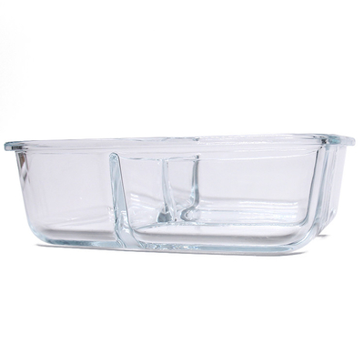 Freezer-to-Oven-Safe Airtight Food Storage High Borosilicate Glass Crisper Lunch Box Glass Meal Containers With Glass Lids