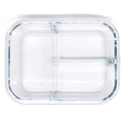 Freezer-to-Oven-Safe Airtight Food Storage High Borosilicate Glass Crisper Lunch Box Glass Meal Containers With Glass Lids