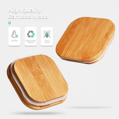 Square Full Sizes High Borosilicate Glass Storage Jar for Food Storage With Bamboo Lid