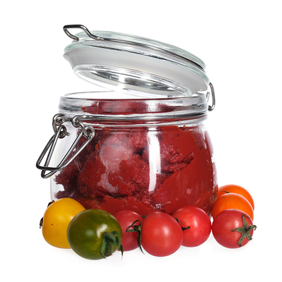 Airtight Leak Proof Mini Large Round Glass Mason Jars With Lid Glass Food Storage Container Food Storage Jars Glass Jam Bottle