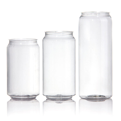 Plastic Cans Soda Drinking Bottle Customized PET Cans with Logo with Aluminum Lids