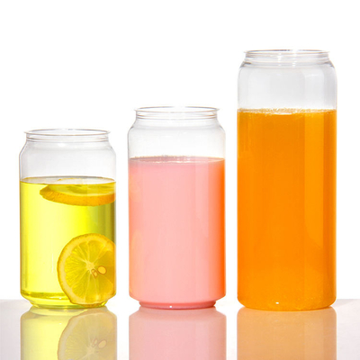 Plastic Cans Soda Drinking Bottle Customized PET Cans with Logo with Aluminum Lids