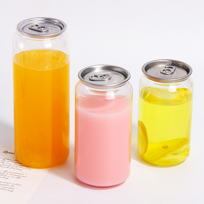 350/500/650ml Food Grade Plastic Pet Beveragel Pop Top Can Bottle With Easy Open Aluminum Pop Lid