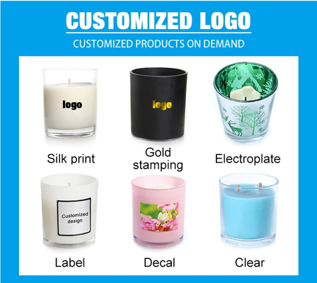 OEM ODM Raincoast 210G Candle Jar With Lid Glass Container Soy Wax Candle Empty Glass Jar