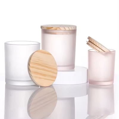 OEM ODM Raincoast 210G Candle Jar With Lid Glass Container Soy Wax Candle Empty Glass Jar