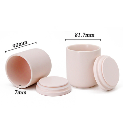 Matte Multi-colored Wedding Home Decor Candle Cup Container Ceramic Empty Candle Jars Without Lid