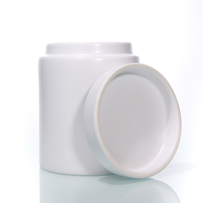 5 OZ Modern Round Candle Holder Custom Candle Vessel Wholesale Ceramic Massage Candle Jar