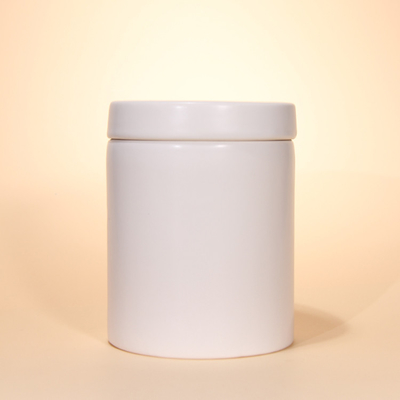 5 OZ Modern Round Candle Holder Custom Candle Vessel Wholesale Ceramic Massage Candle Jar