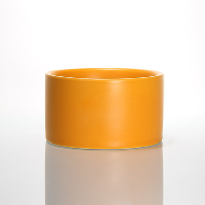 5 OZ Modern Round Candle Holder Custom Candle Vessel Wholesale Ceramic Massage Candle Jar