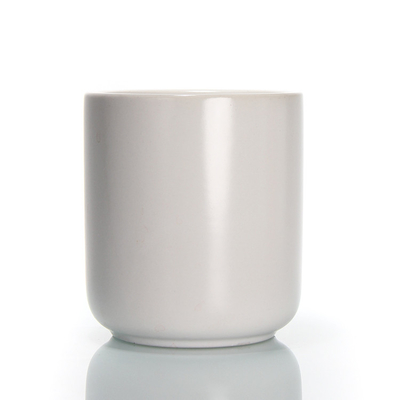 Wholesale Matte Multi-colored Wedding Candlestick Holder Home Decor Candle Cup Container Ceramic Empty Candle Jars With Lid