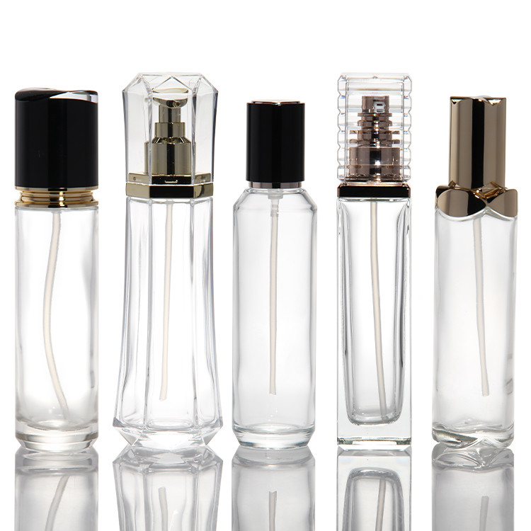 Empty 1oz 2oz 4oz 15ml 30ml 50ml 60ml 100ml 120ml 4oz clear Cosmetics Cosmetic Glass Dropper Bottles